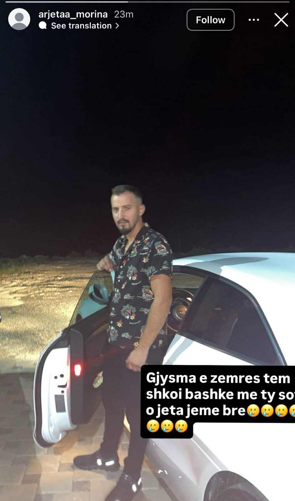  Gjysma e zemrës sime sot shkoi me ty     postimi prekës i bashkëshortes së Driton Morinës  i cili sot u vra në Malishevë nga dhëndri i tij