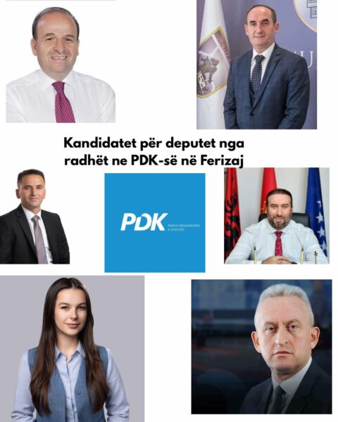 PDK ja në Ferizaj publikon listën me kandidatët për deputetë